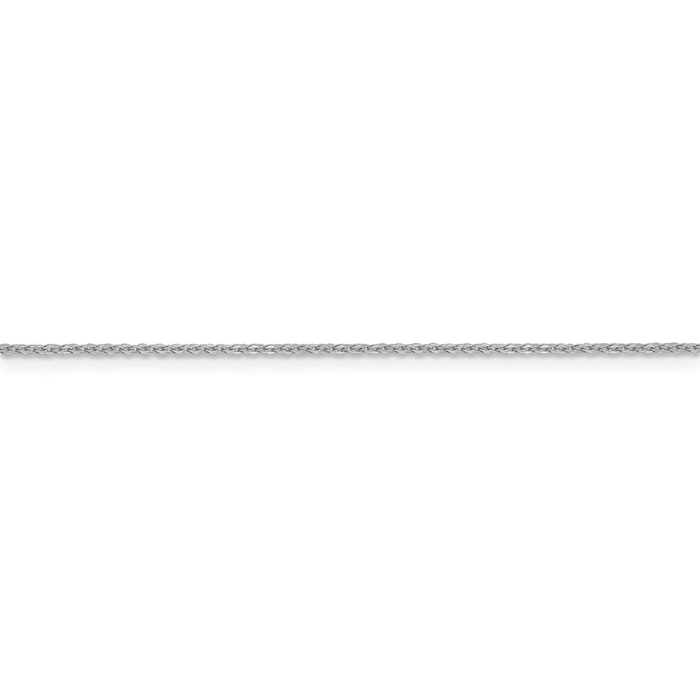 FJC Finejewelers 10 kt White Gold Flat Cable Chain 18 Inches x 1.1 mm