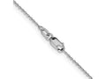 FJC Finejewelers 10 kt White Gold Flat Cable Chain 18 Inches x 1.1 mm
