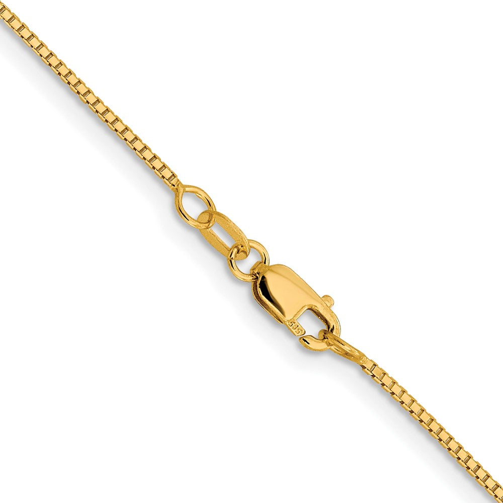 FJC Finejewelers 10 kt Yellow Gold Sparkle Octagonal Box Chain 18 Inches x 0.95 mm
