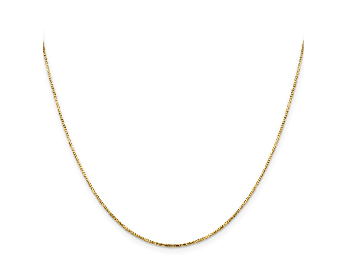 FJC Finejewelers 10 kt Yellow Gold Sparkle Octagonal Box Chain 18 Inches x 0.95 mm