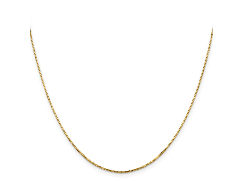 FJC Finejewelers 10 kt Yellow Gold Sparkle Octagonal Box Chain 20 Inches x 0.95 mm