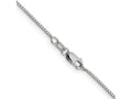 FJC Finejewelers 10 kt White Gold Sparkle Octagonal Box Chain 16 Inches x 0.95 mm
