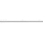 FJC Finejewelers 10 kt White Gold Sparkle Octagonal Box Chain 18 Inches x 0.95 mm
