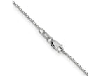 FJC Finejewelers 10 kt White Gold Sparkle Octagonal Box Chain 18 Inches x 0.95 mm