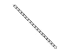 FJC Finejewelers 10 kt White Gold Sparkle Octagonal Box Chain 20 Inches x 0.95 mm