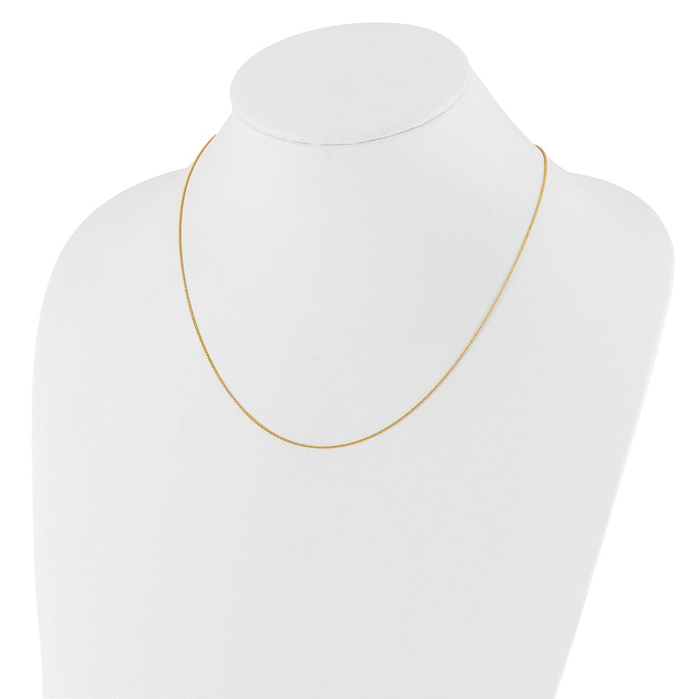 FJC Finejewelers 10 kt Yellow Gold Spiga Adjustable .8mm Wheat Chain 22 Inches x 5.25 mm