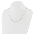 FJC Finejewelers 10 kt Yellow Gold Spiga Adjustable .8mm Wheat Chain 22 Inches x 5.25 mm