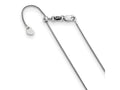 FJC Finejewelers 10 kt White Gold Spiga Adjustable Wheat Chain 30 Inches x 0.8 mm