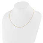 FJC Finejewelers 10 kt Yellow Gold Adjustable 1mm Bright Cut Cable Chain 22 Inches x 5.25 mm