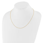 FJC Finejewelers 10 kt Yellow Gold Adjustable Bright Cut Cable Chain 22 Inches x 1.1 mm