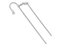 FJC Finejewelers 10 kt White Gold Bright Cut Spiga Adjustable Wheat Chain 22 Inches x 1 mm