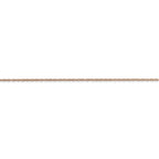 FJC Finejewelers 14 kt Rose Gold Carded Cable Rope Chain 13 Inches x 0.5 mm