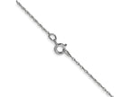 FJC Finejewelers 14 kt White Gold Carded Cable Rope Chain 22 Inches x 0.5 mm
