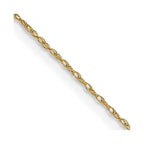 FJC Finejewelers 14 kt Yellow Gold .5 mm Carded Cable Rope Chain 22 Inches x 0.5 mm