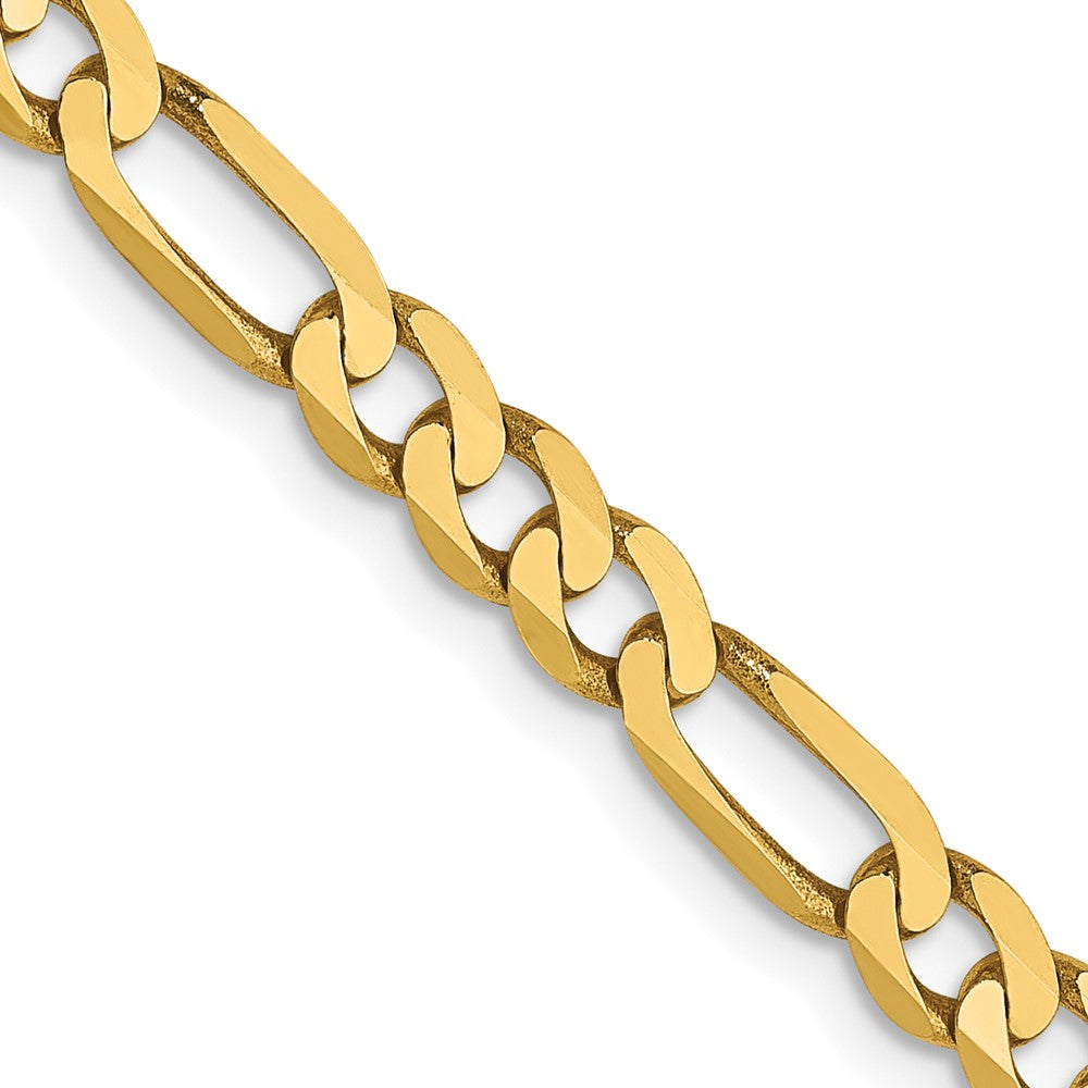 FJC Finejewelers 14 kt Yellow Gold Flat Figaro Chain 22 Inches x 4 mm