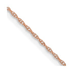 FJC Finejewelers 14 kt Rose Gold Carded Cable Rope Chain 20 Inches x 0.6 mm