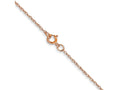 FJC Finejewelers 14 kt Rose Gold Carded Cable Rope Chain 24 Inches x 0.6 mm