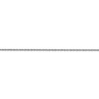 FJC Finejewelers 14 kt White Gold Carded Cable Rope Chain 22 Inches x 0.6 mm