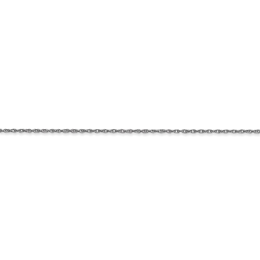 FJC Finejewelers 14 kt White Gold Carded Cable Rope Chain 22 Inches x 0.6 mm