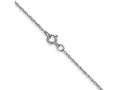 FJC Finejewelers 14 kt White Gold Carded Cable Rope Chain 22 Inches x 0.6 mm