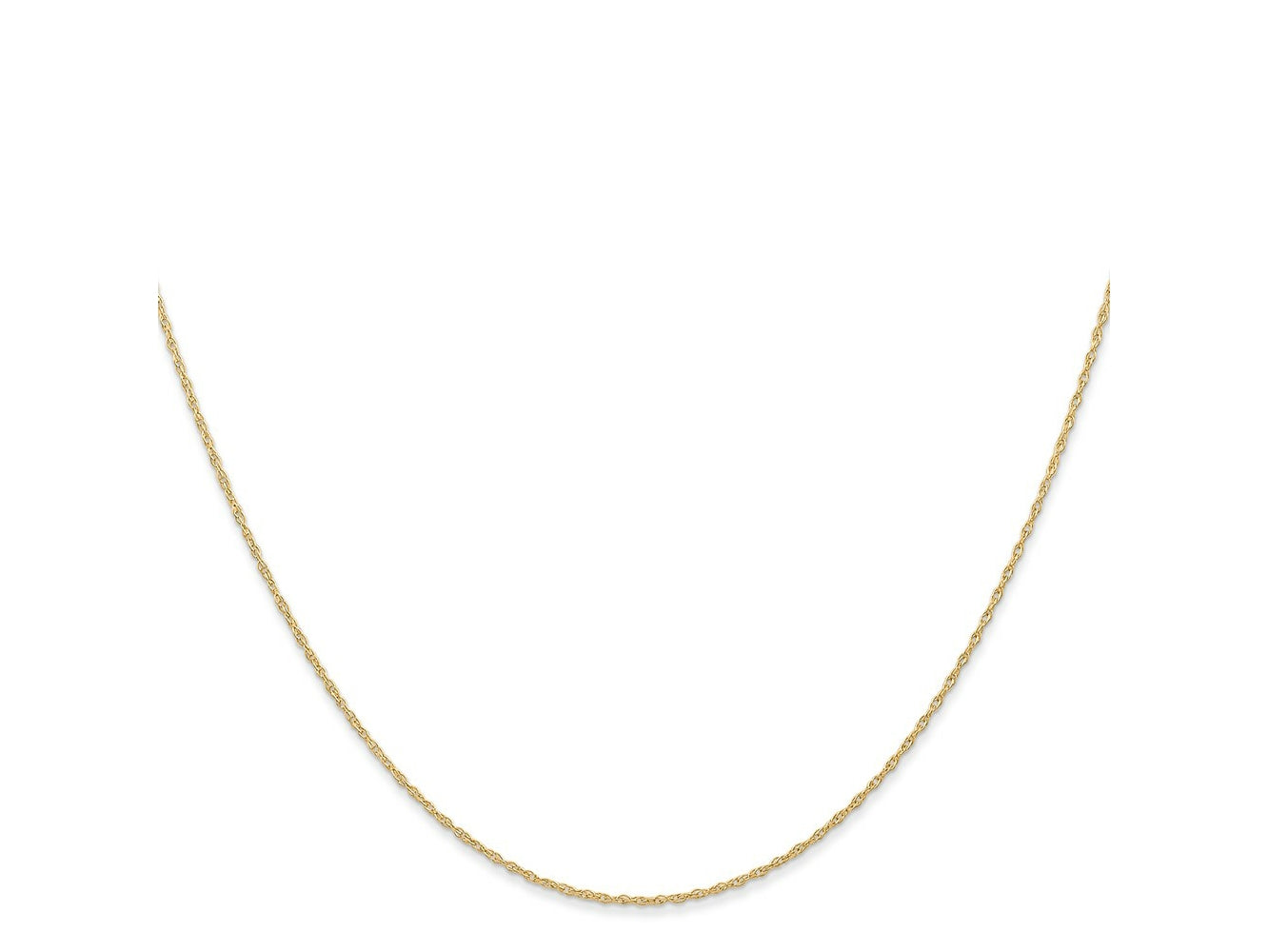 FJC Finejewelers 14 kt Yellow Gold mm Carded Cable Rope Chain 13 Inches x 0.6 mm