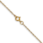 FJC Finejewelers 14 kt Yellow Gold .6 mm Carded Cable Rope Chain 22 Inches x 0.6 mm