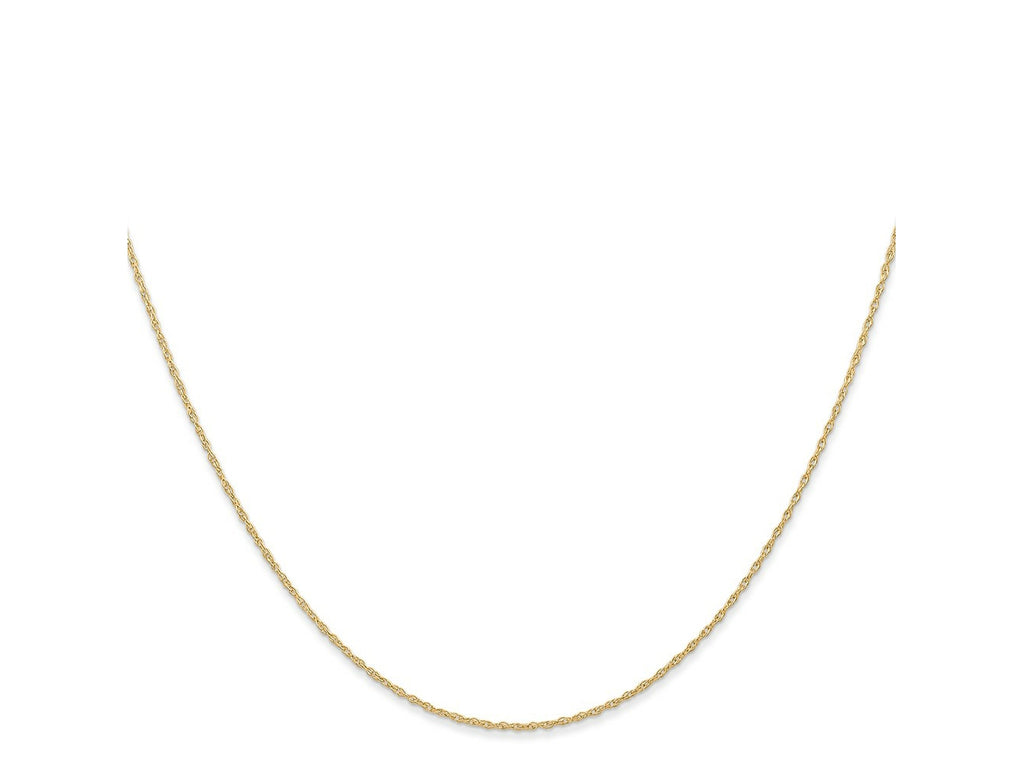 FJC Finejewelers 14 kt Yellow Gold .6 mm Carded Cable Rope Chain 22 Inches x 0.6 mm