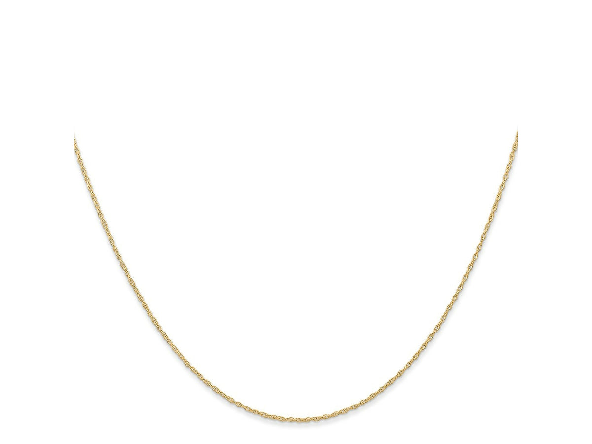 FJC Finejewelers 14 kt Yellow Gold .6 mm Carded Cable Rope Chain 22 Inches x 0.6 mm