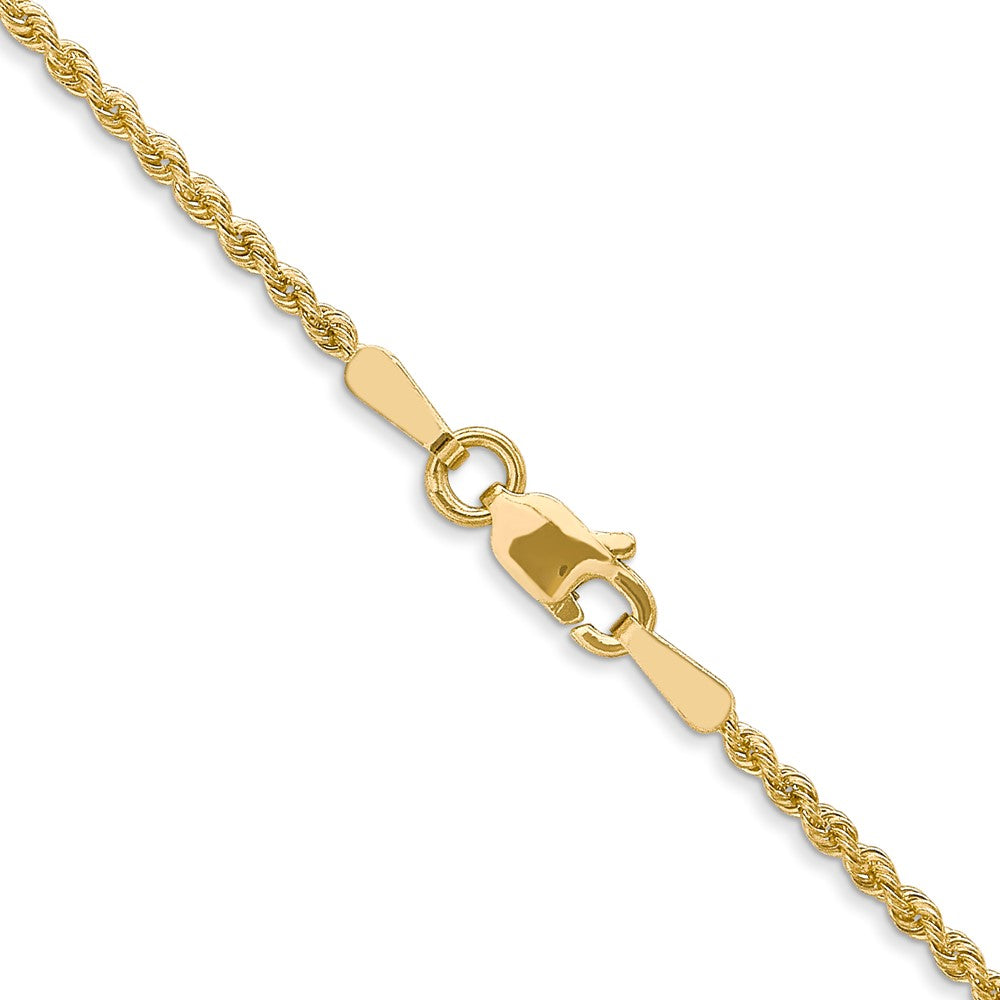 FJC Finejewelers 14 kt Yellow Gold Solid Regular Rope Chain 22 Inches x 1.8 mm