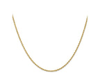 FJC Finejewelers 14 kt Yellow Gold Solid Regular Rope Chain 22 Inches x 1.8 mm