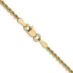 FJC Finejewelers 14 kt Yellow Gold Solid Regular Rope Chain 22 Inches x 2 mm