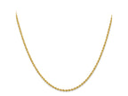 FJC Finejewelers 14 kt Yellow Gold Solid Regular Rope Chain 22 Inches x 2 mm