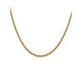FJC Finejewelers 14 kt Yellow Gold Solid Regular Rope Chain 22 Inches x 2.5 mm