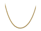 FJC Finejewelers 14 kt Yellow Gold Solid Regular Rope Chain 22 Inches x 2.5 mm