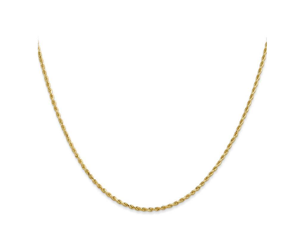 FJC Finejewelers 14 kt Yellow Gold Bright Cut Quadruple Rope Chain 26 Inches x 1.3 mm