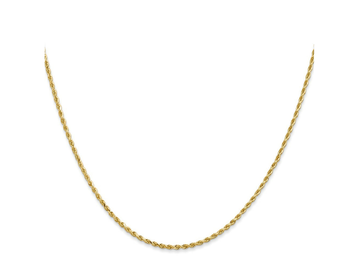 FJC Finejewelers 14 kt Yellow Gold Bright Cut Quadruple Rope Chain 26 Inches x 1.3 mm