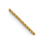 FJC Finejewelers 14 kt Yellow Gold Bright Cut Twisted Box Chain 16 Inches x 0.9 mm