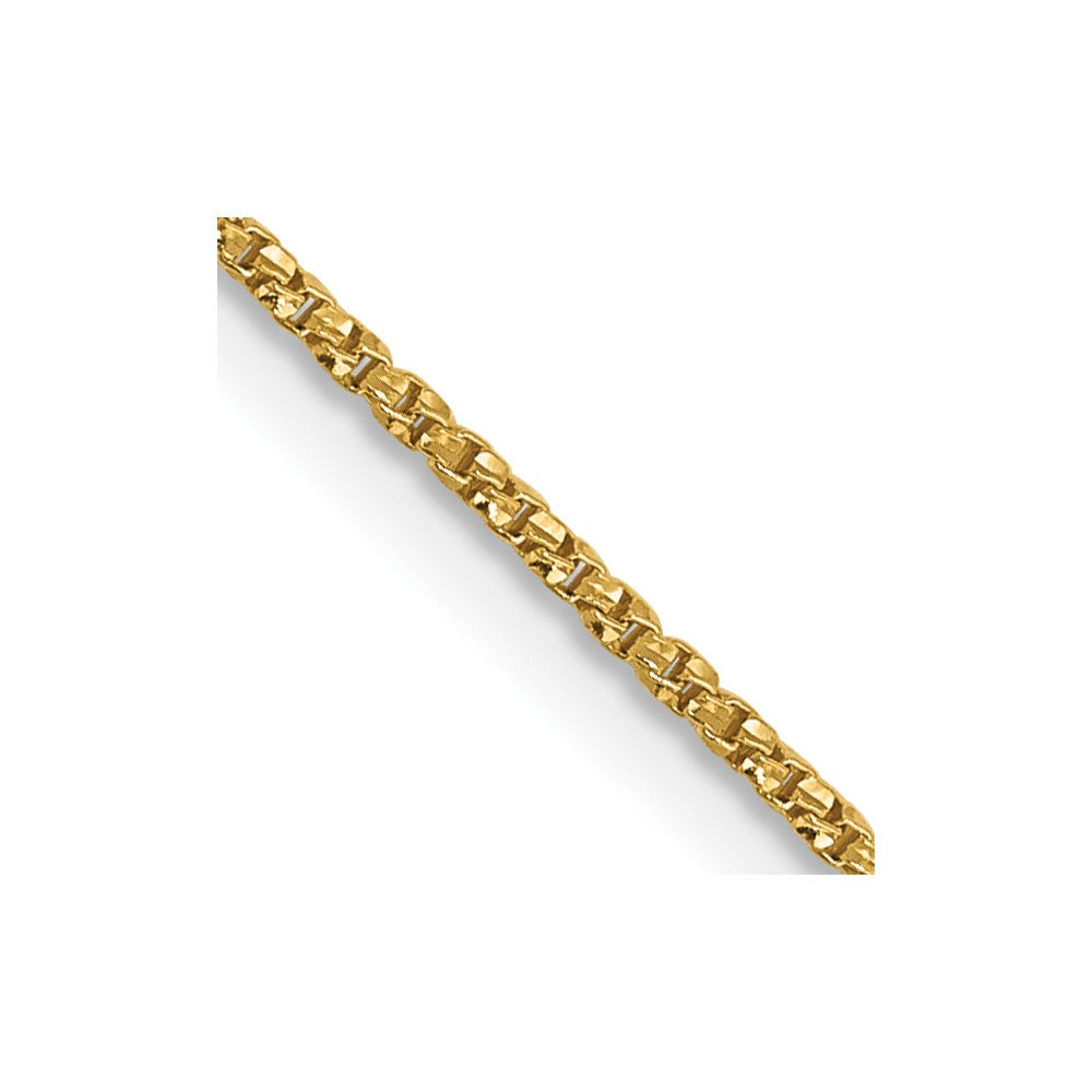 FJC Finejewelers 14 kt Yellow Gold Bright Cut Twisted Box Chain 16 Inches x 0.9 mm
