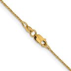 FJC Finejewelers 14 kt Yellow Gold Bright Cut Twisted Box Chain 18 Inches x 0.9 mm