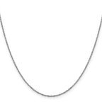 FJC Finejewelers 14 kt White Gold Bright Cut Rolo Chain 24 Inches x 1.25 mm