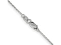 FJC Finejewelers 14 kt White Gold Bright Cut Rolo Chain 24 Inches x 1.25 mm