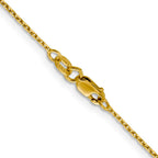 FJC Finejewelers 14 kt Yellow Gold Bright Cut Rolo Chain 16 Inches x 1.25 mm