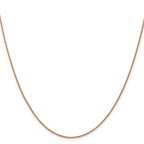 FJC Finejewelers 14 kt Rose Gold Bright Cut Open Franco Chain 16 Inches x 0.95 mm