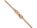 FJC Finejewelers 14 kt Rose Gold Bright Cut Open Franco Chain 16 Inches x 0.95 mm