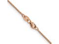 FJC Finejewelers 14 kt Rose Gold Bright Cut Open Franco Chain 20 Inches x 0.95 mm