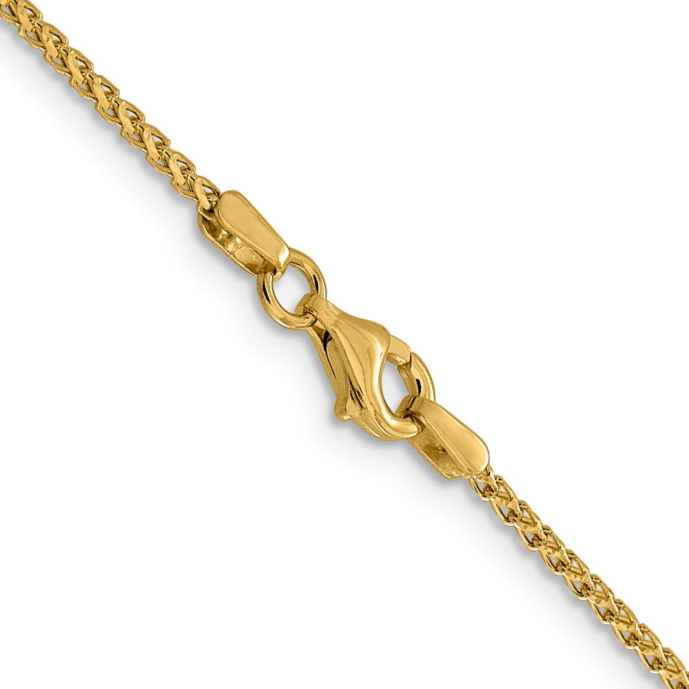 FJC Finejewelers 14 kt Yellow Gold Bright Cut Open Franco Chain 18 Inches x 1.4 mm