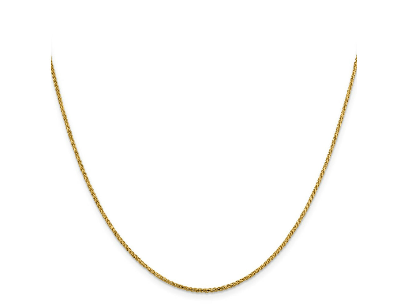 FJC Finejewelers 14 kt Yellow Gold Bright Cut Open Franco Chain 18 Inches x 1.4 mm