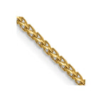 FJC Finejewelers 14 kt Yellow Gold Bright Cut Open Franco Chain 24 Inches x 1.4 mm