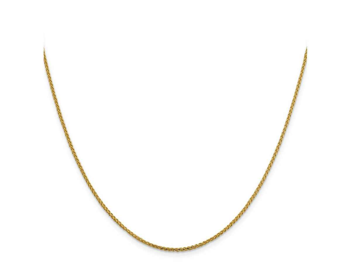 FJC Finejewelers 14 kt Yellow Gold Bright Cut Open Franco Chain 24 Inches x 1.4 mm