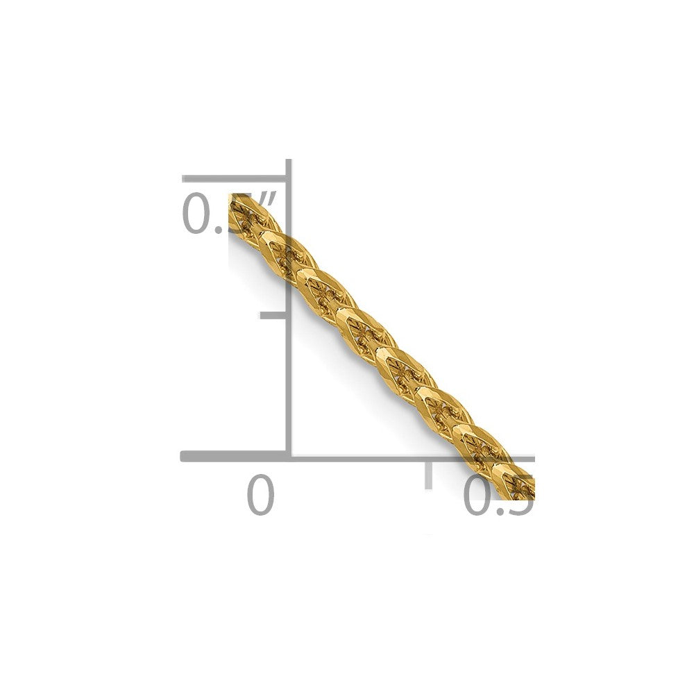 FJC Finejewelers 14 kt Yellow Gold Bright Cut Open Franco Chain 20 Inches x 1.6 mm